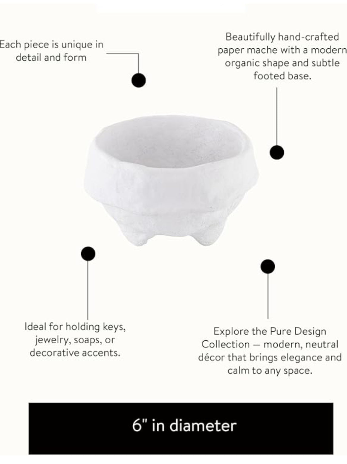 Paper Mache Decorative Bowl