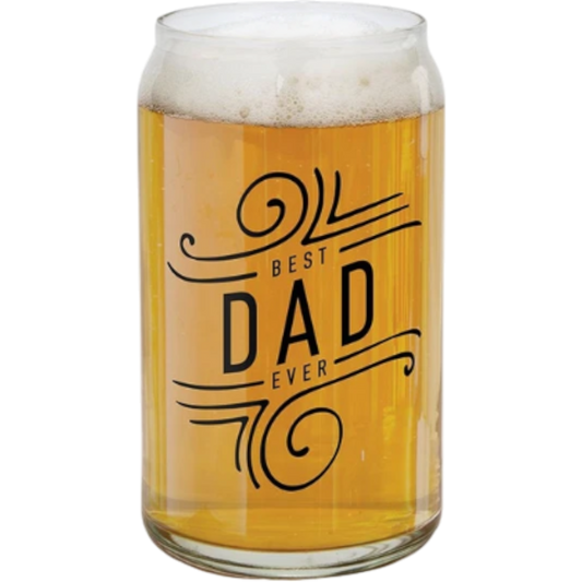 Best Dad Ever Glass