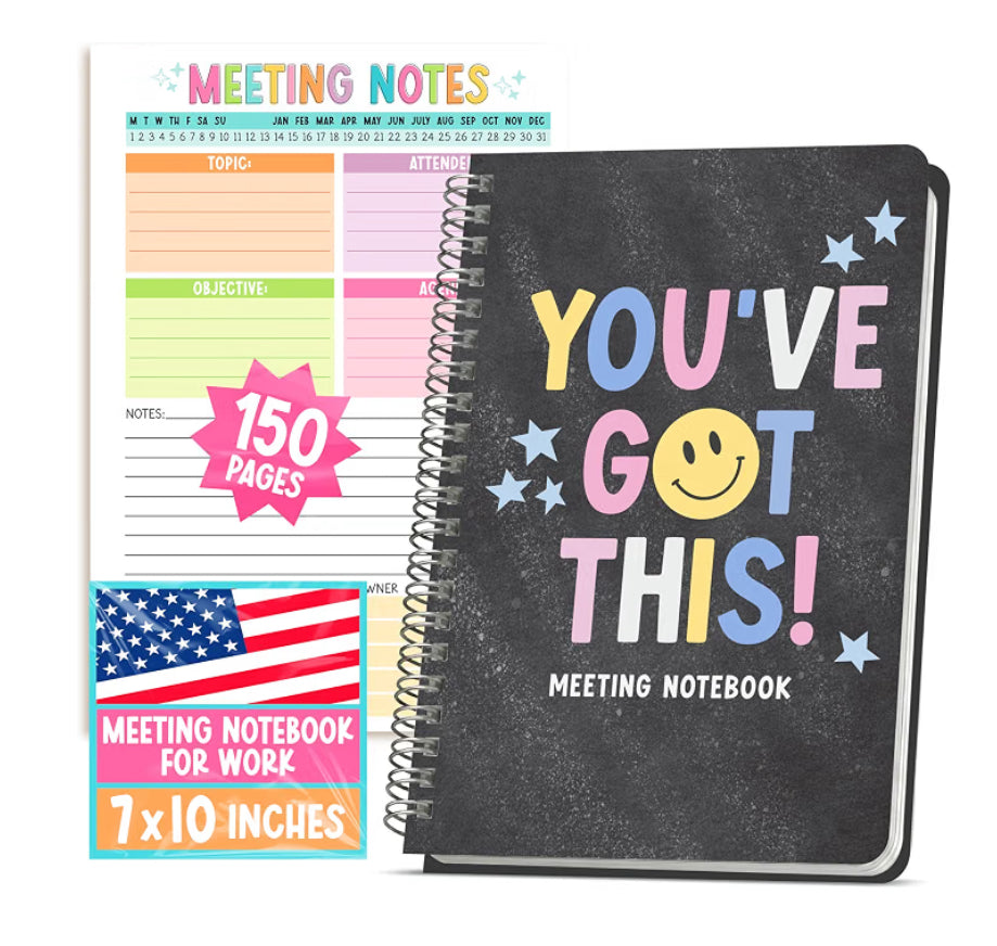 Meeting Planner Spiral Notebook