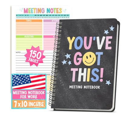 Meeting Planner Spiral Notebook