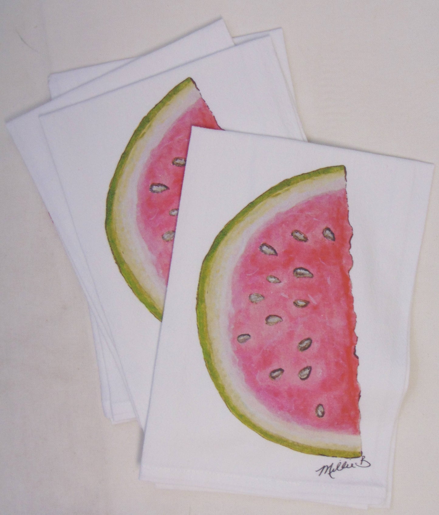Limited Edition Watermelon Flour Sack Napkins
