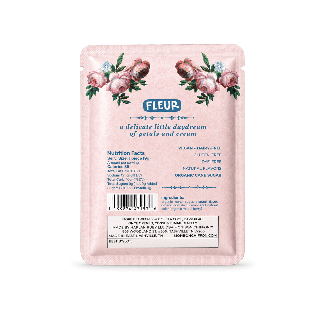 Fleur Rose Macaron | Cotton Candy Puff