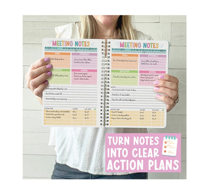 Meeting Planner Spiral Notebook