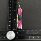 Pressed to impress pink floral earrings