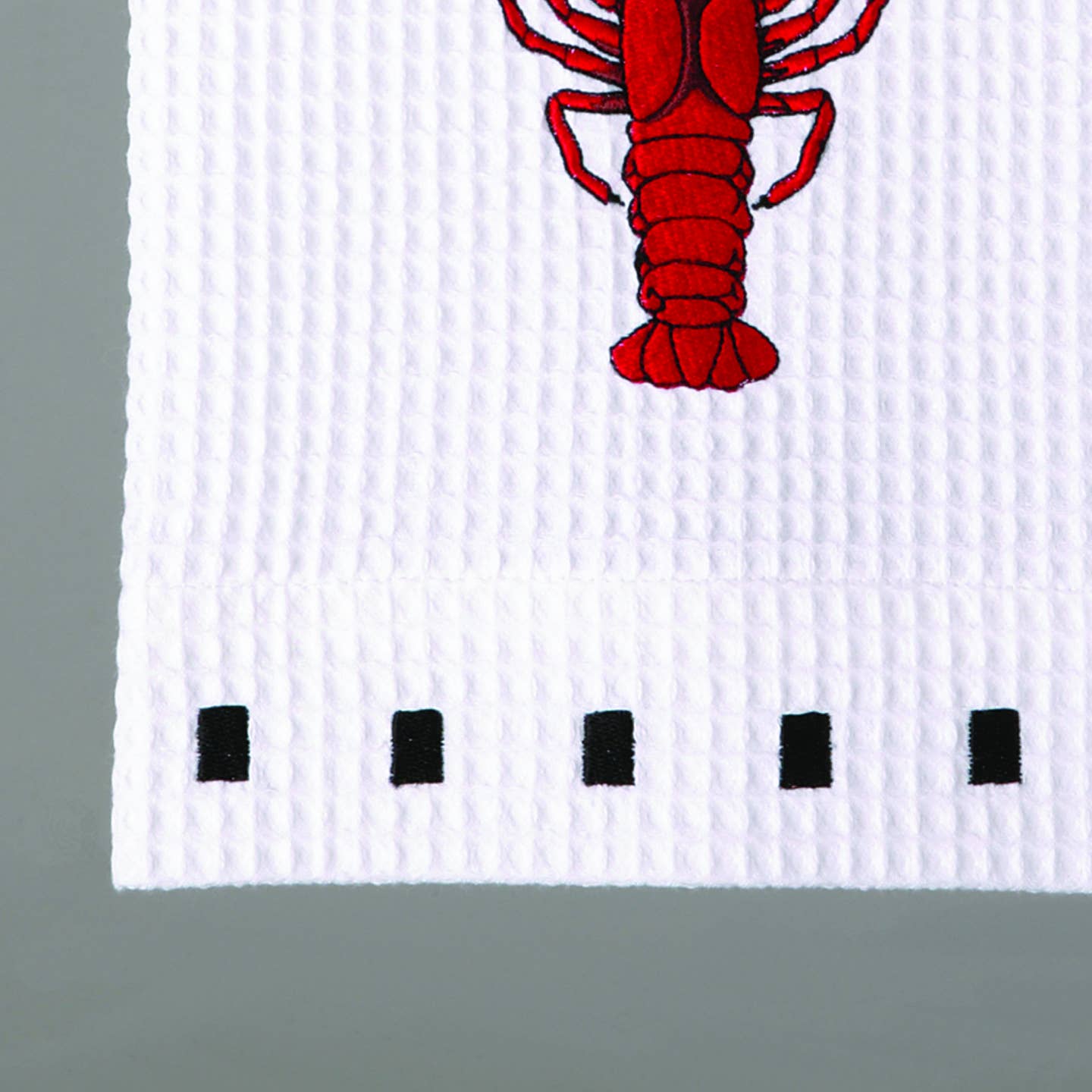 Crawfish Waffle Weave Kitchen Towel