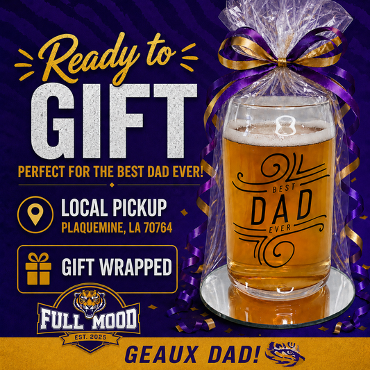 Best Dad Ever Glass