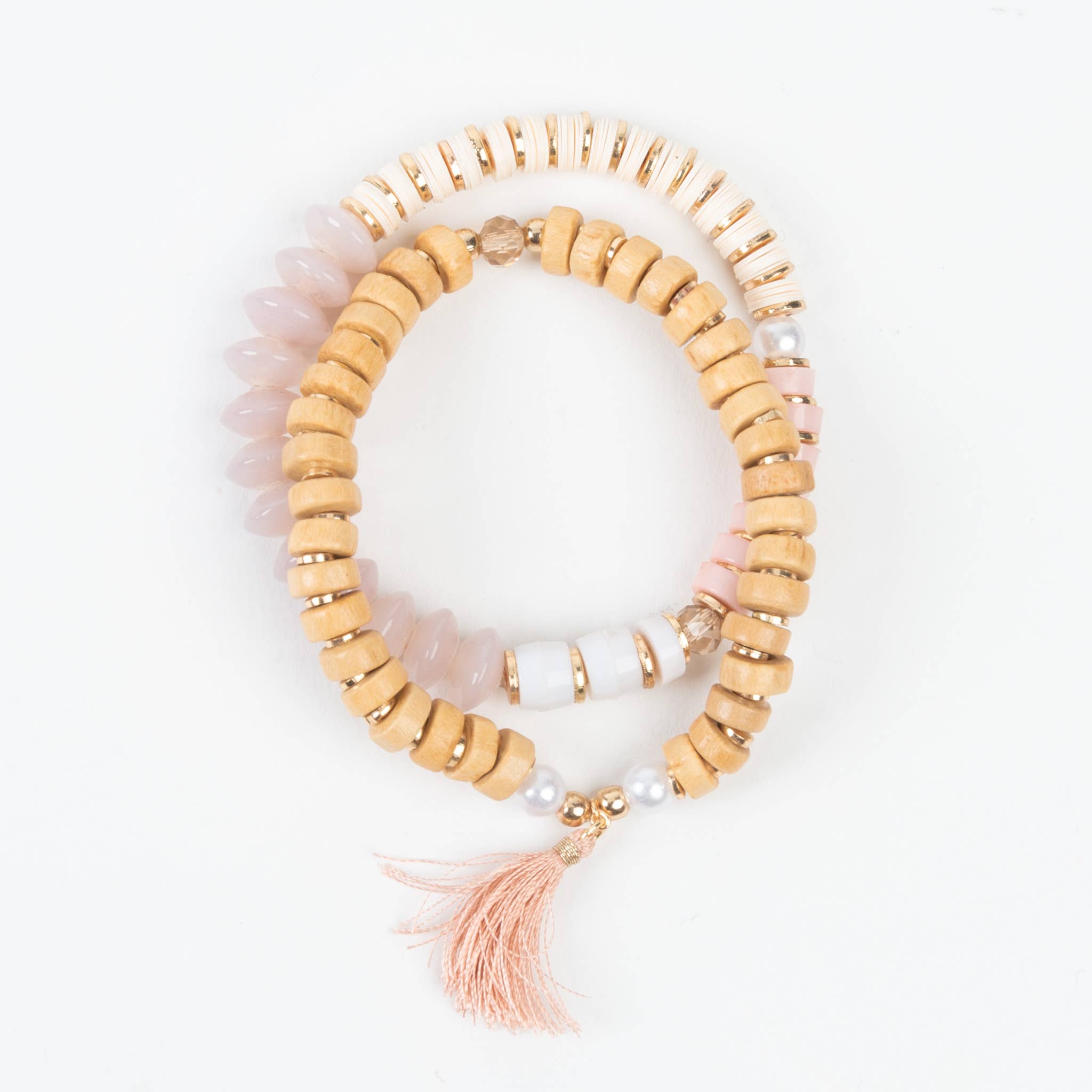 Hibiscus Blush Baby Pink Bracelet