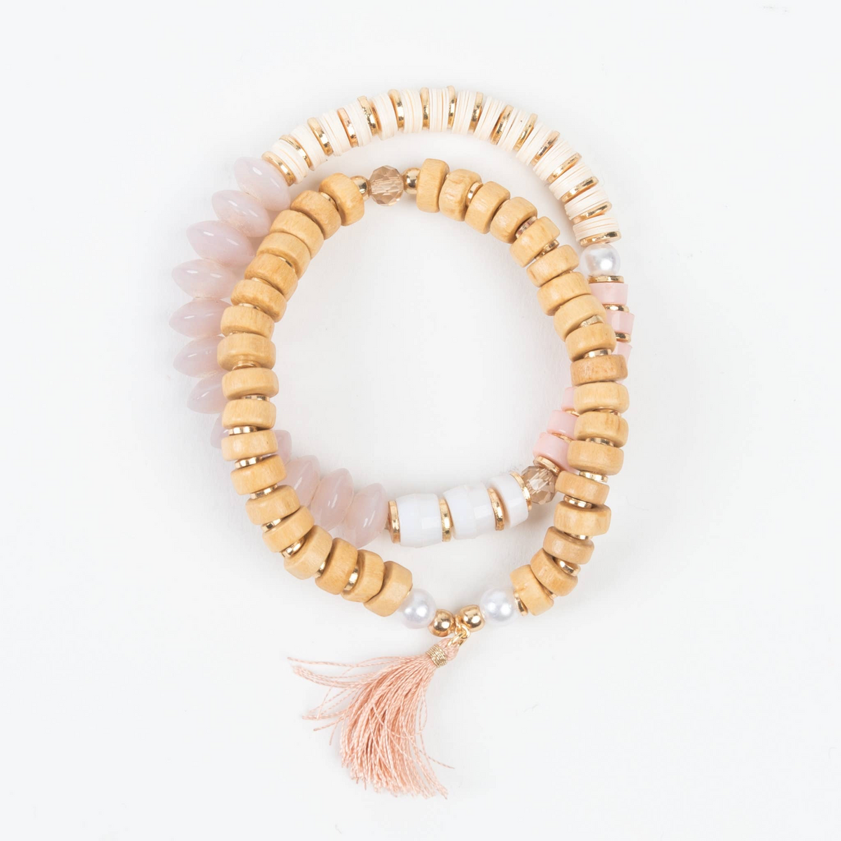 Hibiscus Blush Baby Pink Bracelet