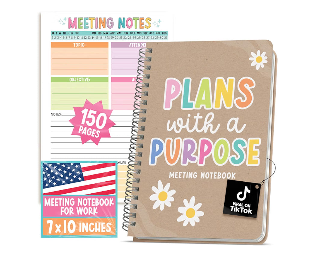 Meeting Planner Spiral Notebook