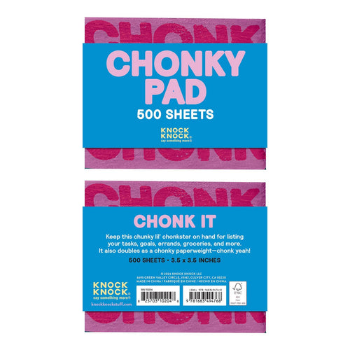 Chonky Checklist Chonky Note