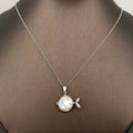 Pearl Fish Charm Necklace
