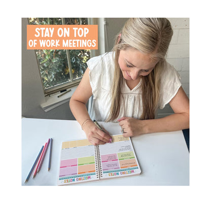 Meeting Planner Spiral Notebook