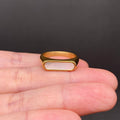 Shell Inlaid 18K Gold Plated Stainless Steel Ring - FGS