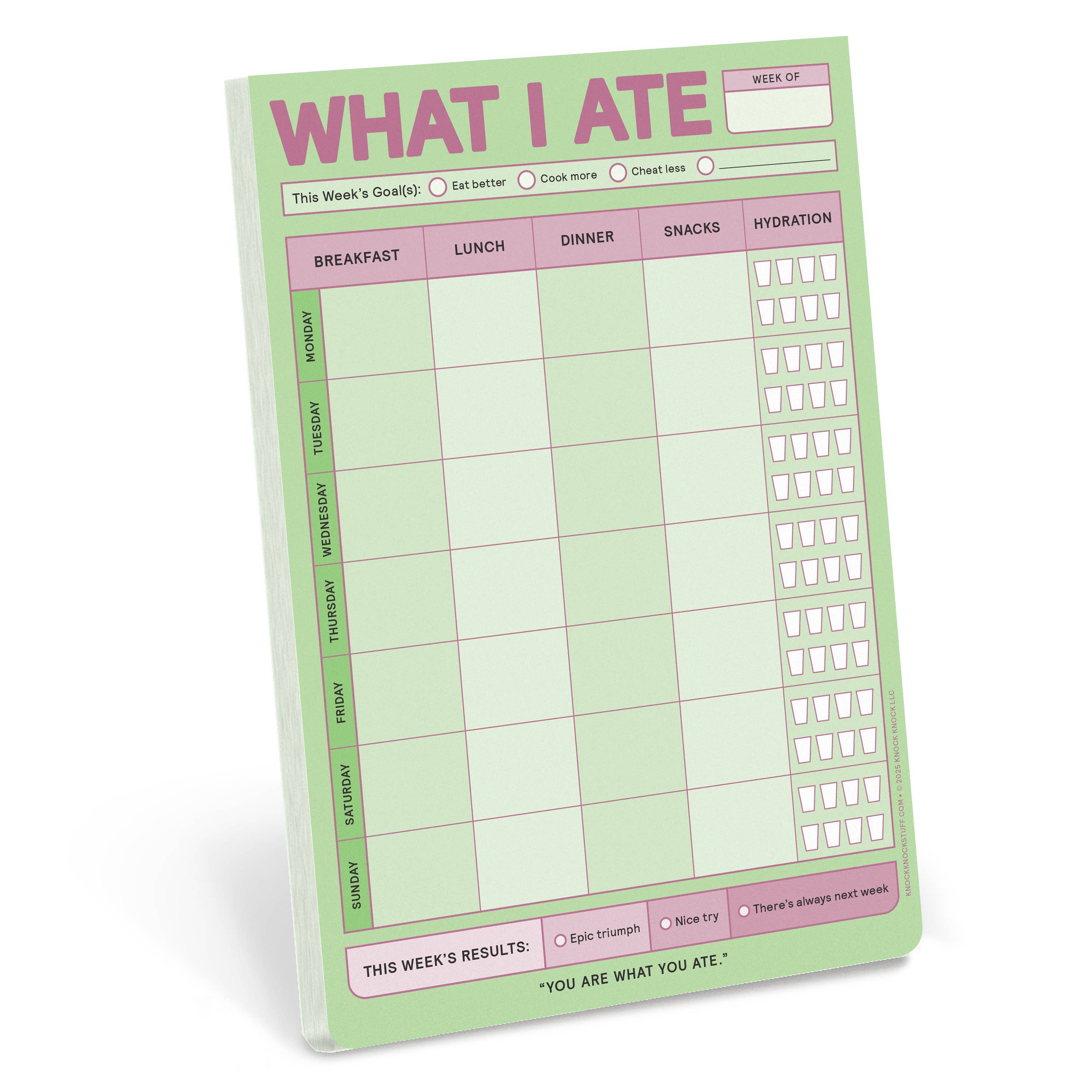 What I Ate Pad (Pastel Version)