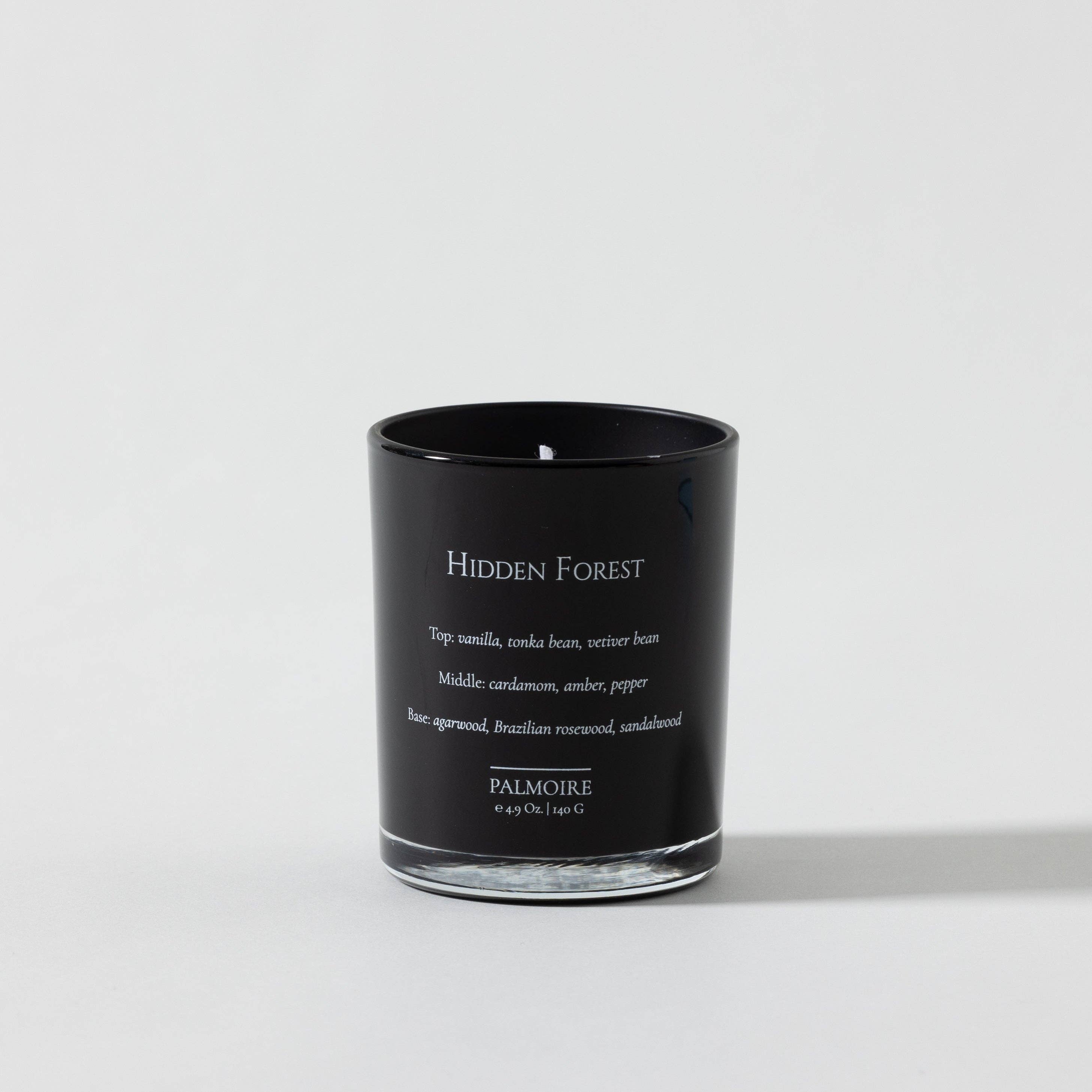 Hidden Forest Soy Wax Candle with gemstones [vanilla/rosewood/sandalwood]