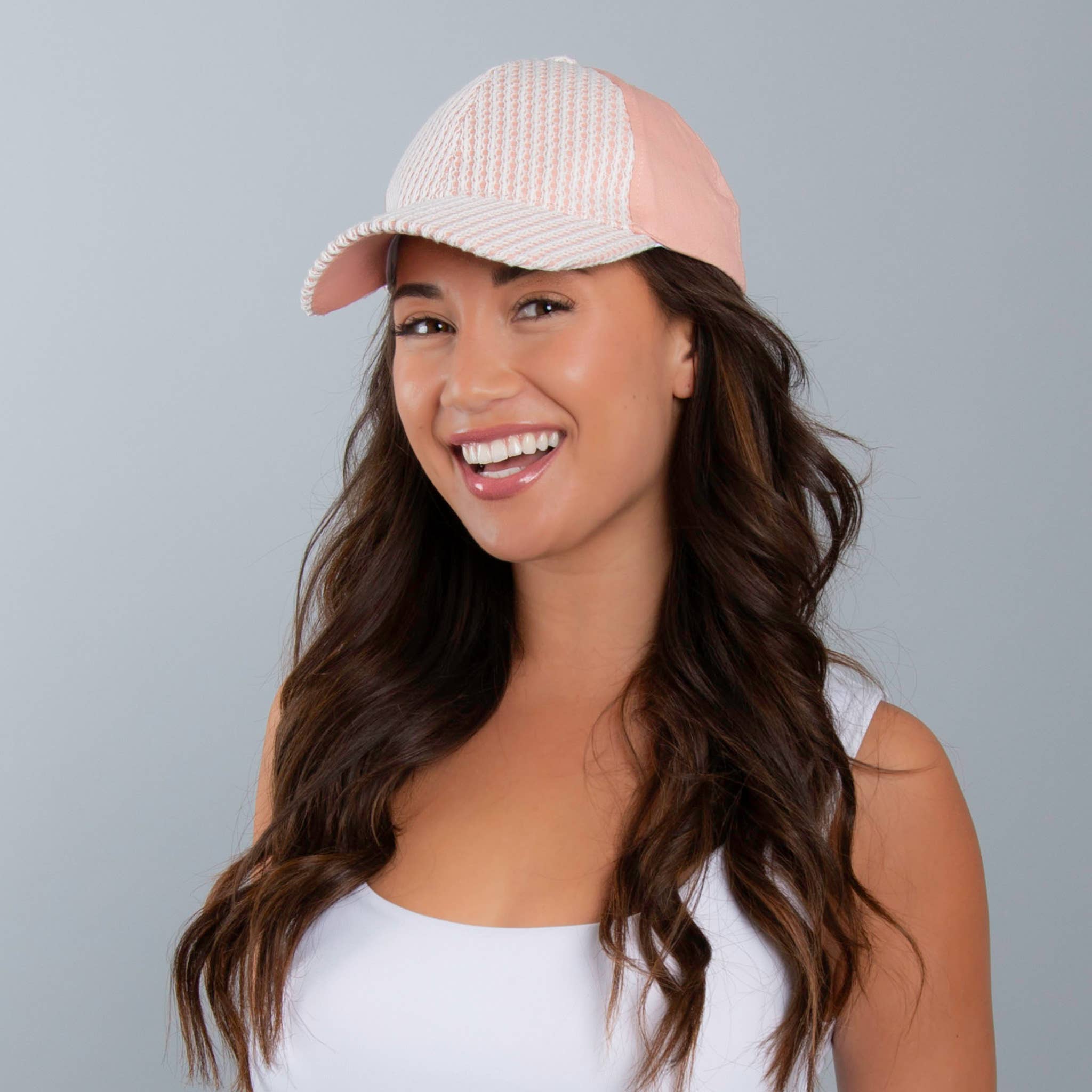Light pink & Lace Baseball Cap