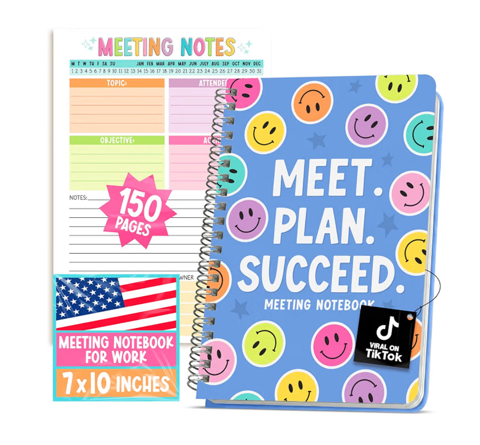 Meeting Planner Spiral Notebook