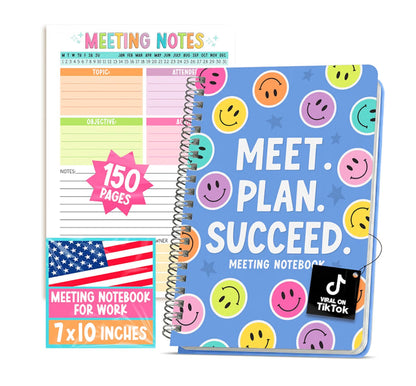 Meeting Planner Spiral Notebook