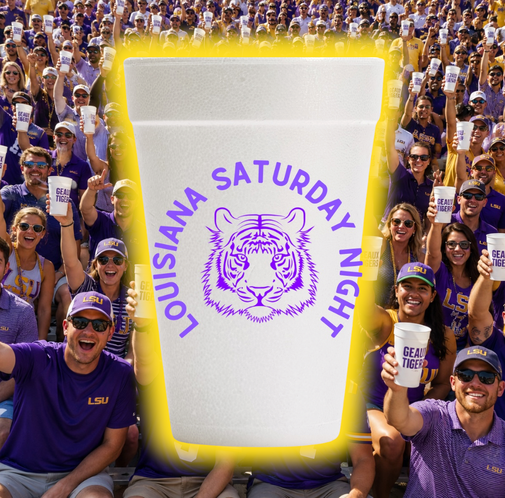 Louisiana Saturday Night Tiger Cup Sleeve