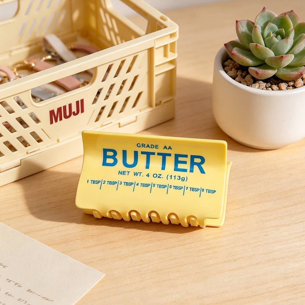 Butter Block Shaped Hair Claw Clip