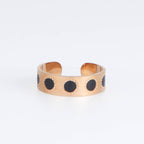 Hypoallergenic Stainless Steel Circle Ring: Black
