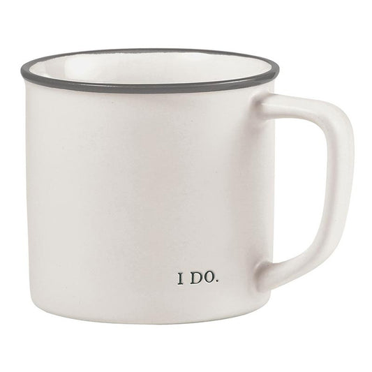 It says: I DO.