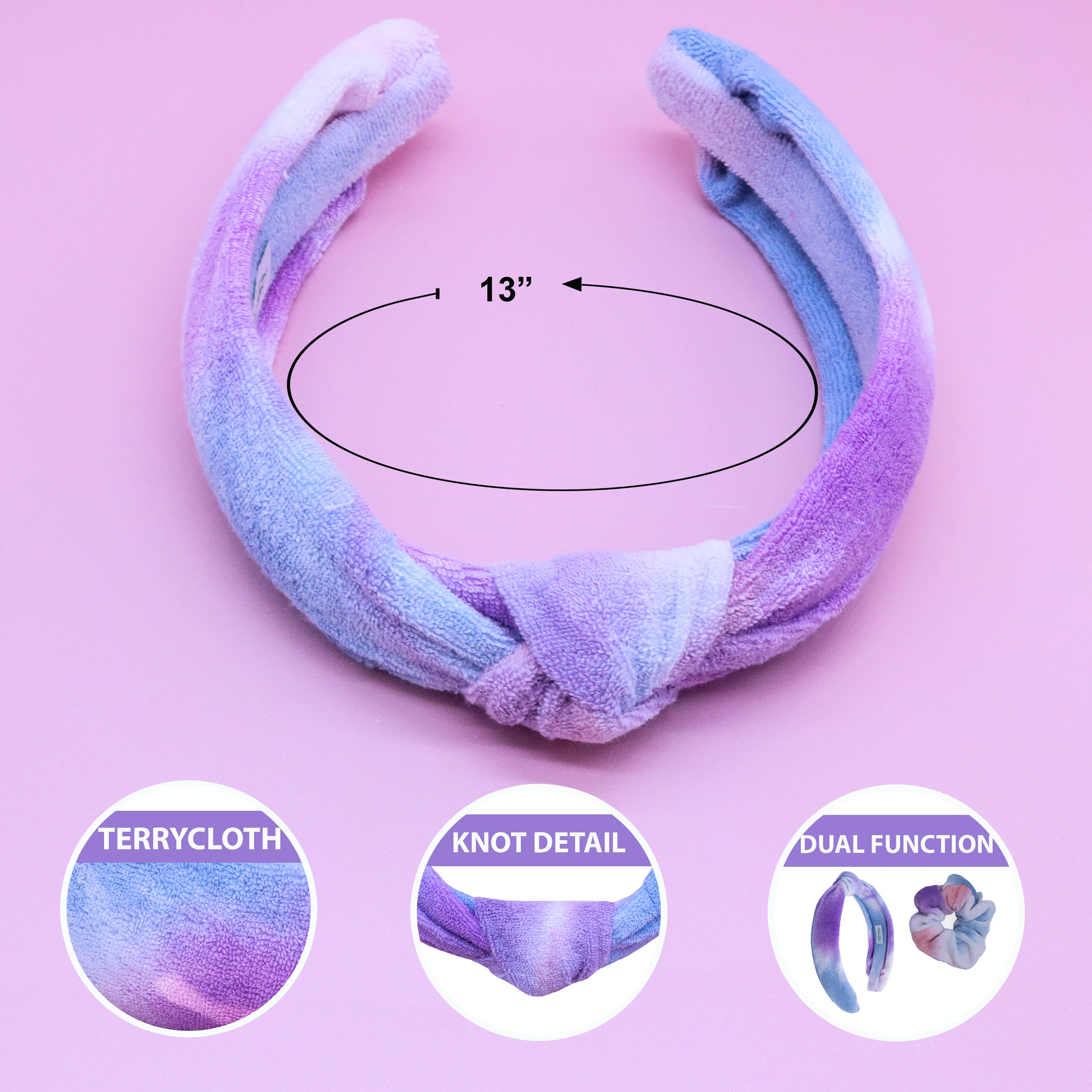 Headband & Scrunchie Wristbands Set