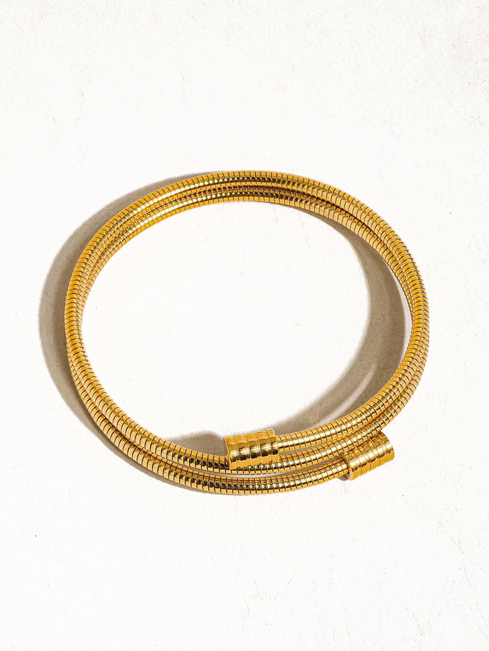 Snake Chain Cuff Bracelet
