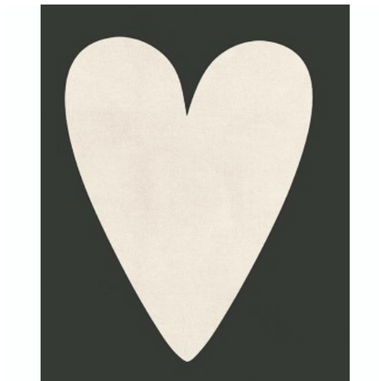 Luxe: Double Sided, reverse BLACK Heart Throw