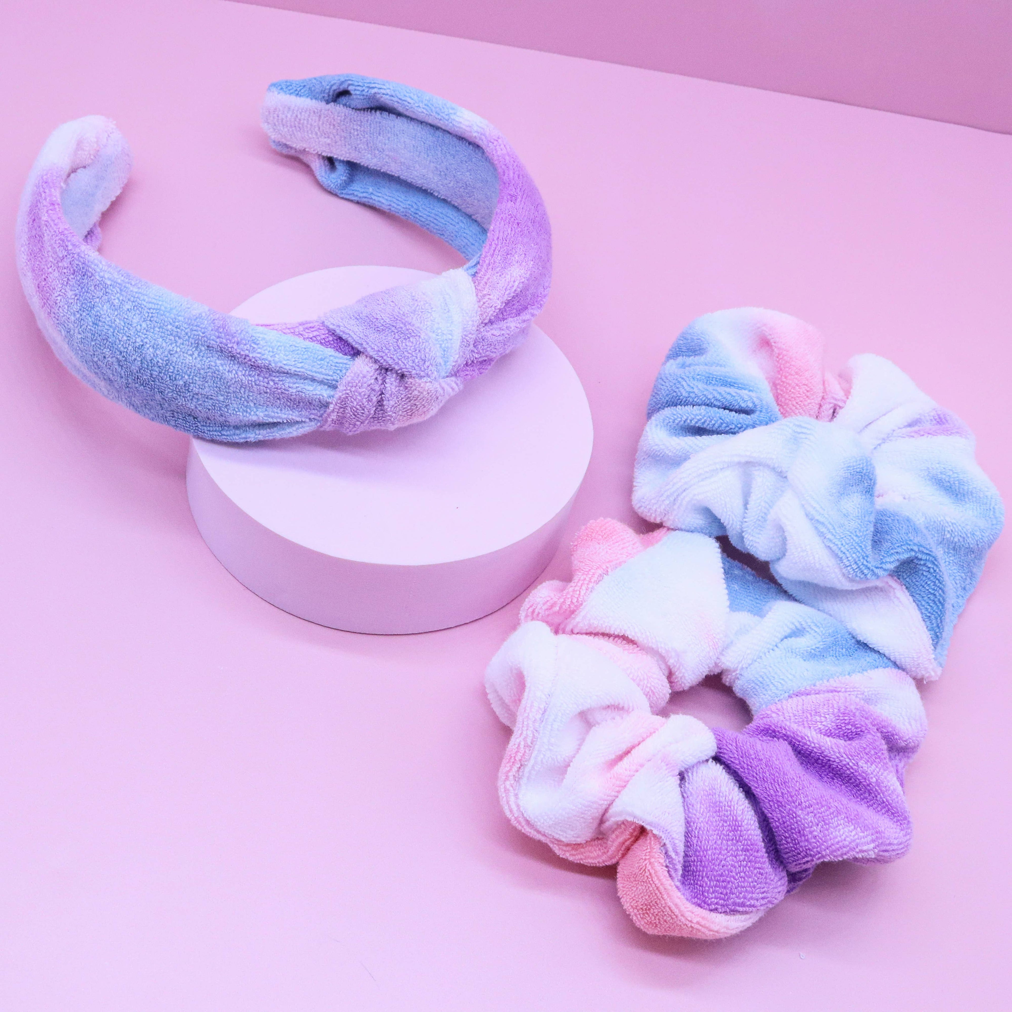 Headband & Scrunchie Wristbands Set