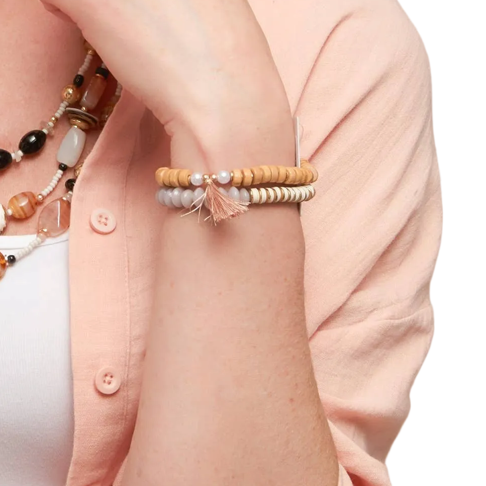 Hibiscus Blush Baby Pink Bracelet
