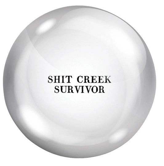 Up the creek, No paddle paper weight