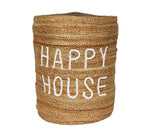Happy house Lined Basket