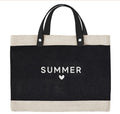 Summer Love Jute Tote Bag