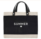 Summer Love Jute Tote Bag