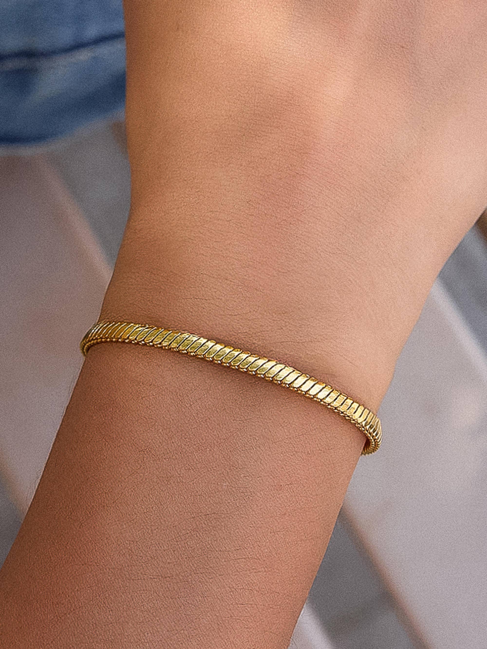 Levante 18K Gold Non-Tarnish Classic Snake Chain Bracelet