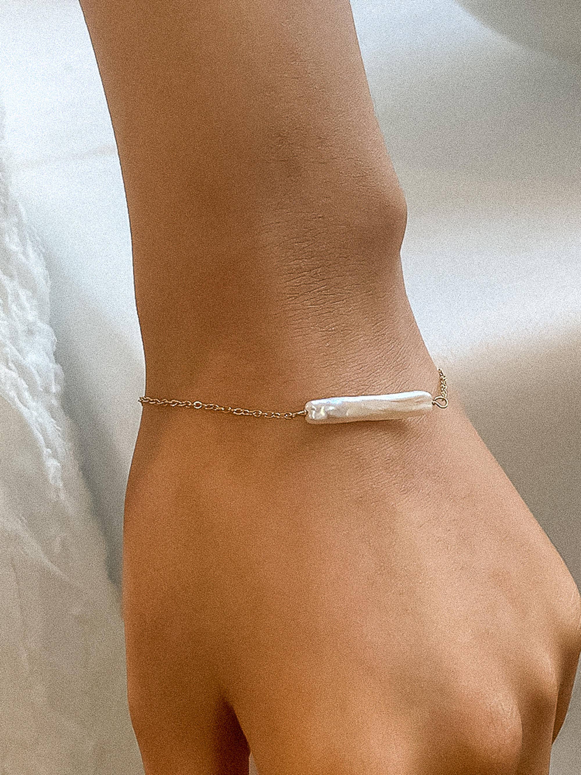Ingrid 18K Non-Tarnish Freshwater Pearl Bracelet