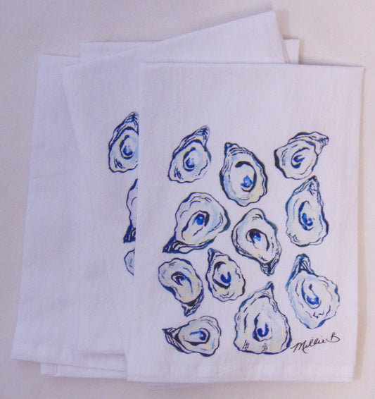 Limited Edition Oyster Life Flour Sack Napkins