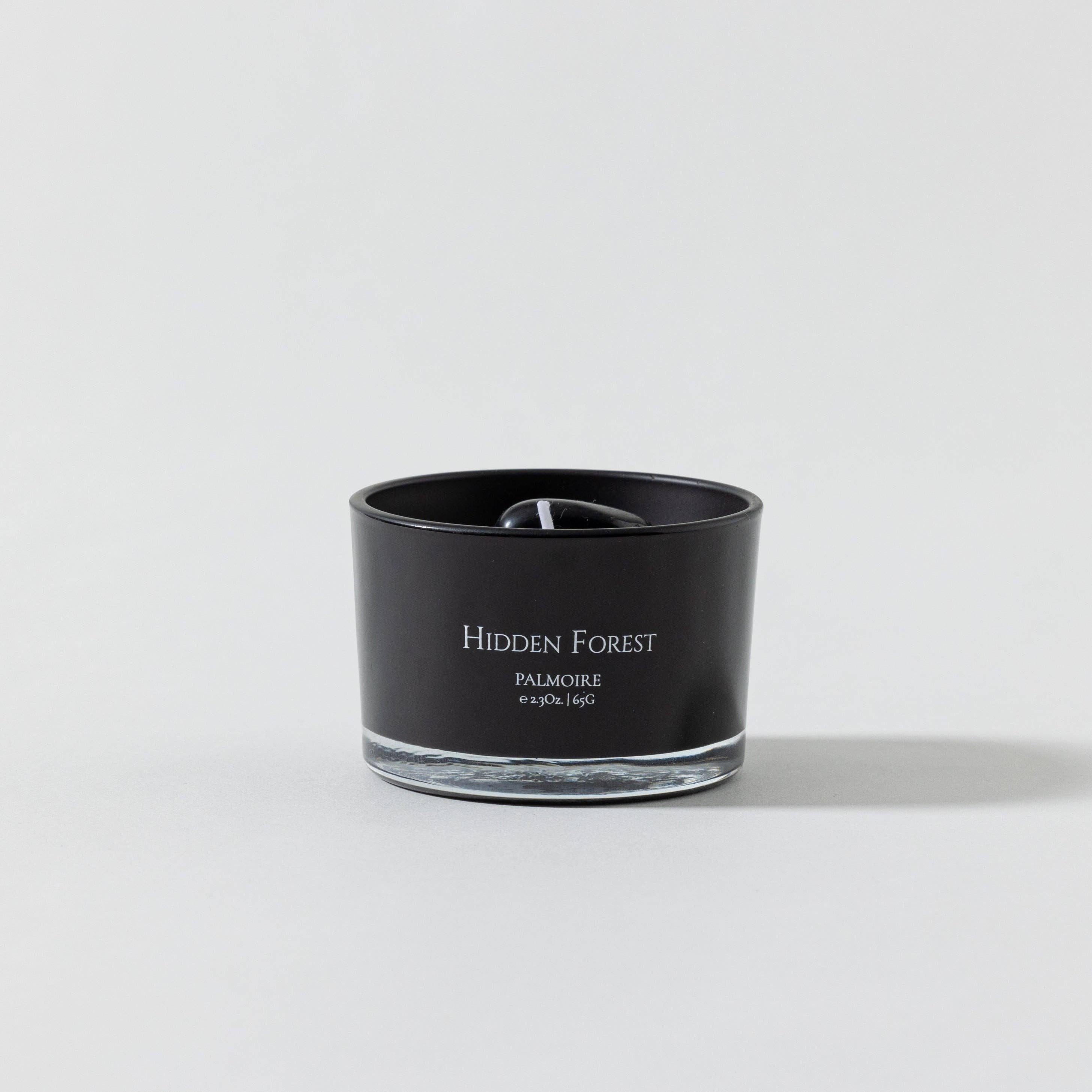 Hidden Forest Soy Wax Candle with gemstones [vanilla/rosewood/sandalwood]