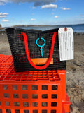 Mini Market Tote Bag ~ Orange Handle