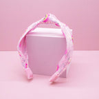 Kids Sequin Knot Headband - Rainbow