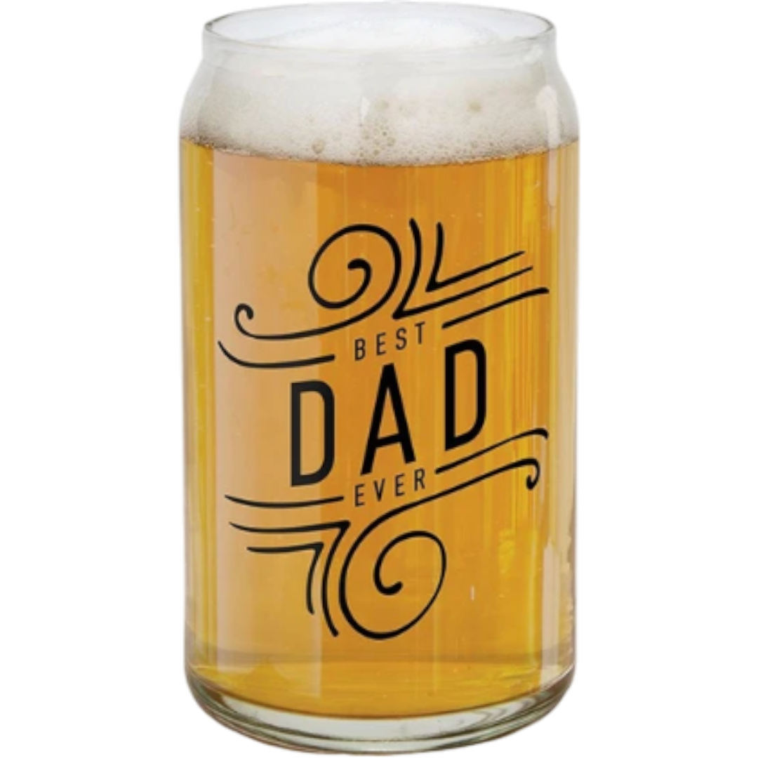Best Dad Ever Glass