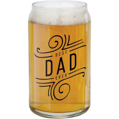 Best Dad Ever Glass