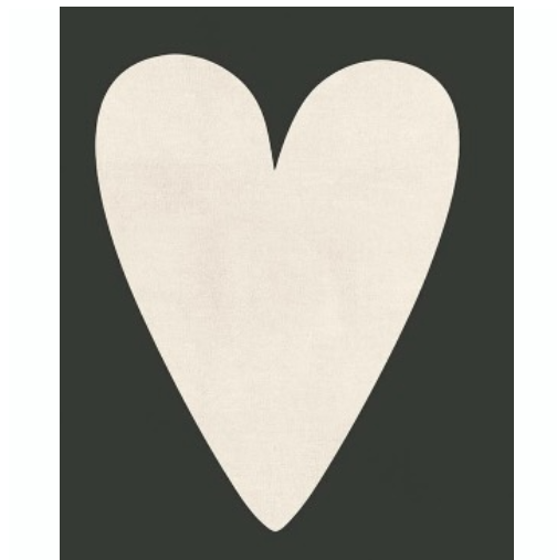 Double Sided, reverse black Heart Throw Blanket