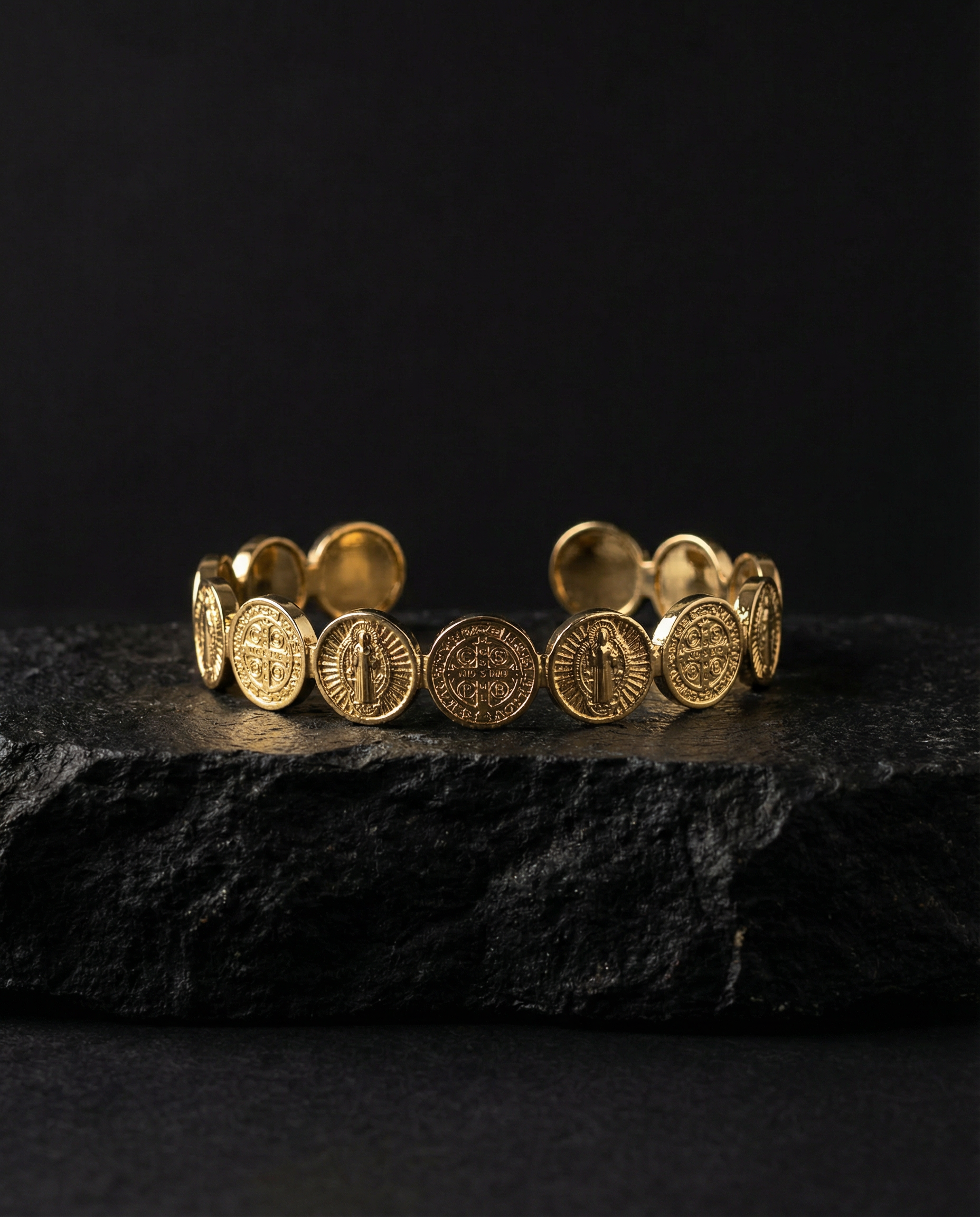 Catholic bracelet with St. Benedict medals