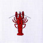 Crawfish Waffle Weave Kitchen Towel