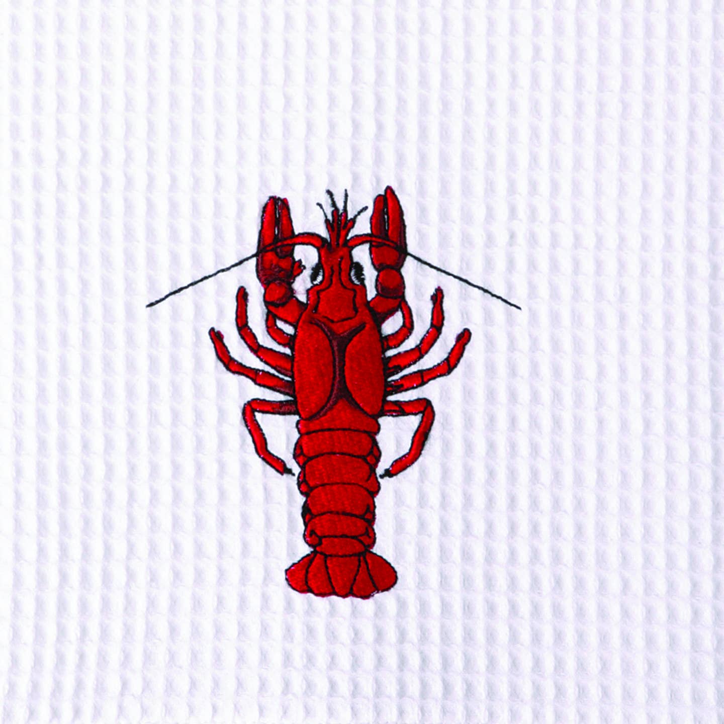 Crawfish Waffle Weave Kitchen Towel