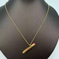 Openable Pencil Stainless Steel Pendant Necklace - FGS