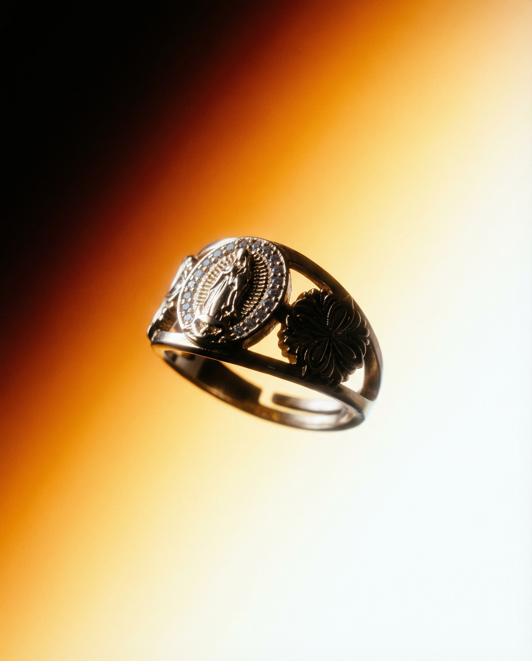 Catholic Ring | Virgin Medallion