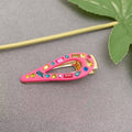 Candy Color Glass Resin Hair Clip